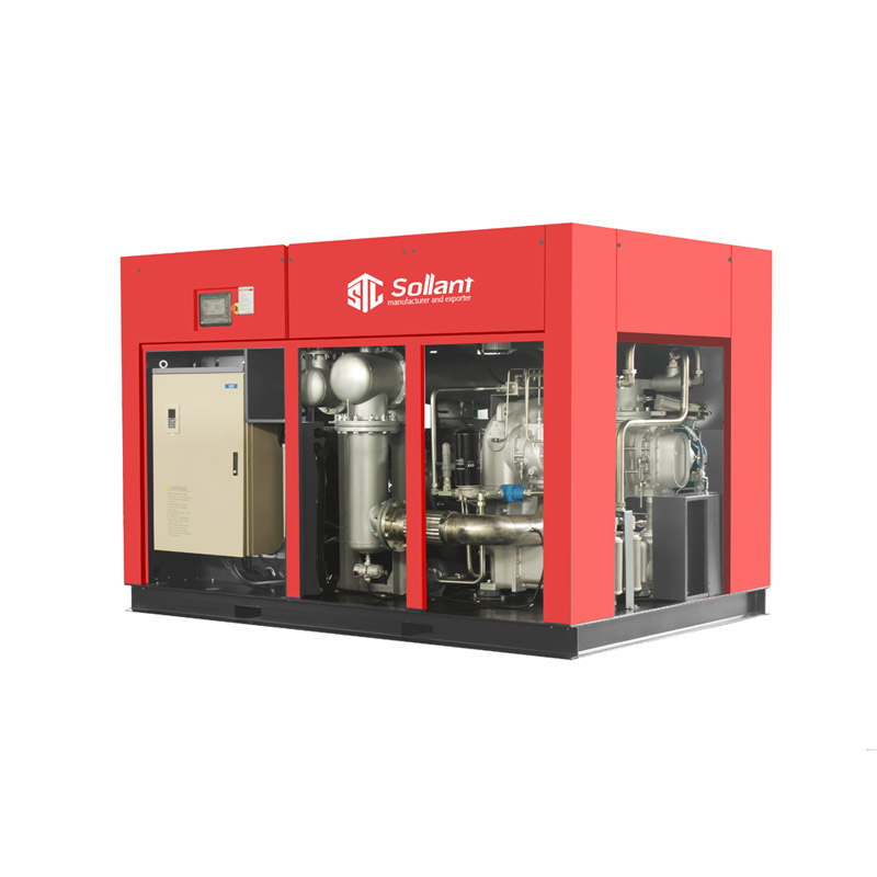 New Product Low Noise Dry Oil Free Screw Air Compressor for Pharmaceutical Industry