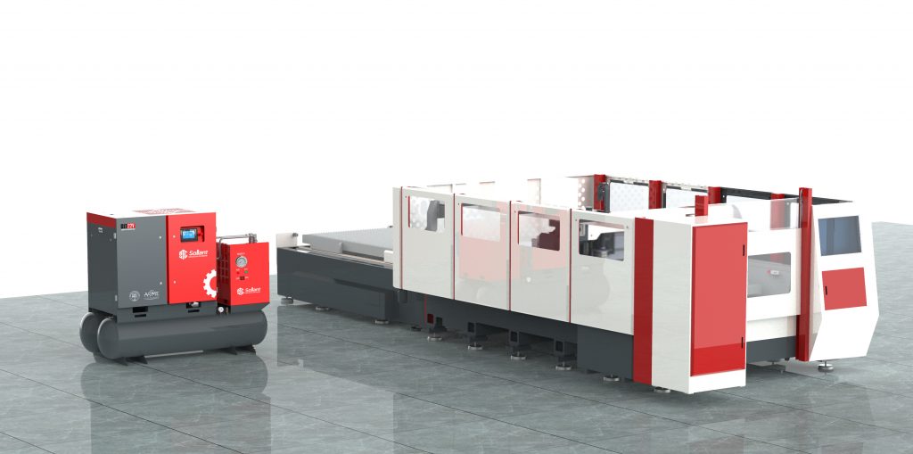 sollant Twin Tank Compressor in Laser Cutting