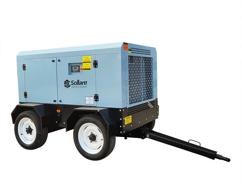 Electric Mobile Air Compressor/Electric Portable Air Compressors - Mining Technology/SOLLANT- Compressor