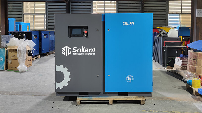 Two-stage compression air compressor Sollant 