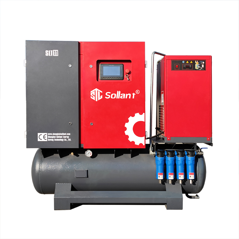 sollant air compressor for fiber laser cutting machine