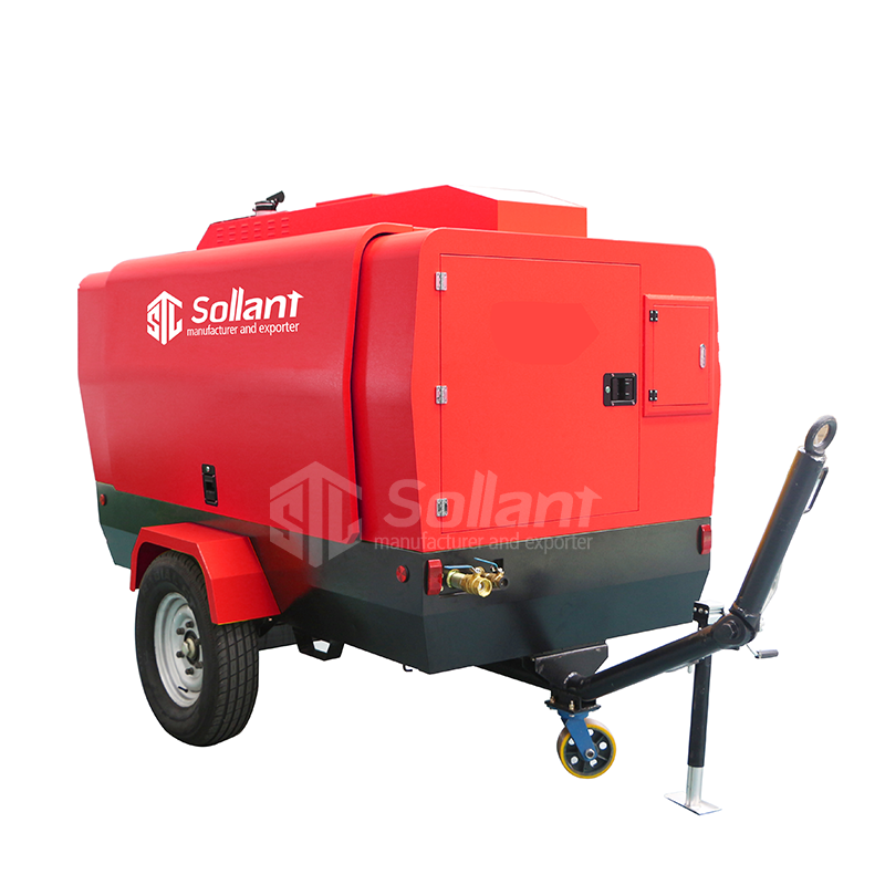  Sollant diesel mobile air compressors