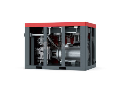 2 Stage Screw Air Compressor with Axial Fan