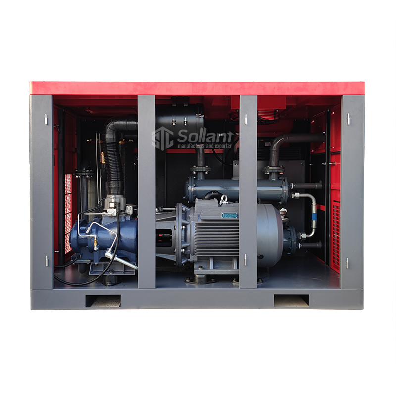 Water Cooled Screw Air Compressor Sollant Air Compressor-